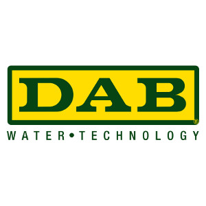 DAB Pumps logo featuring a sleek, modern design