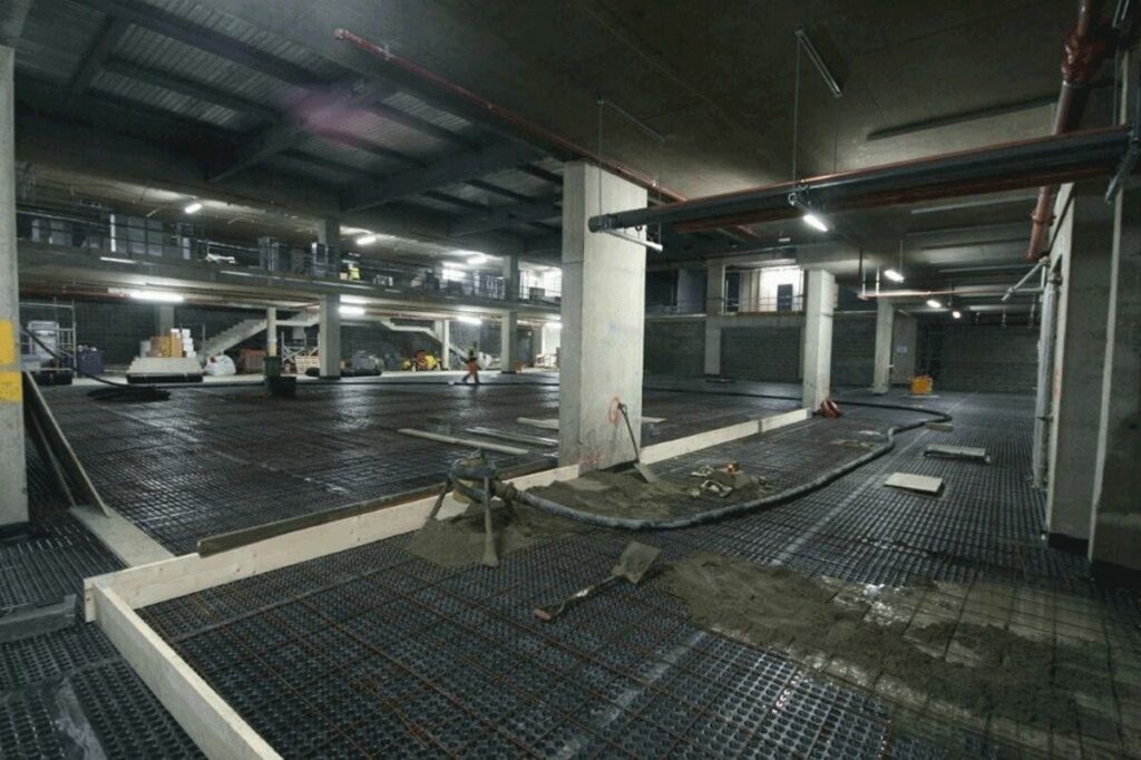 Basement in a commercial building