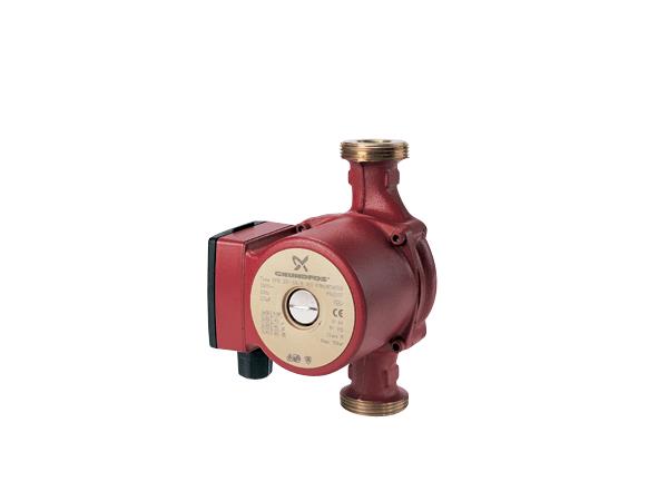 Image of a circulator pump, a compact mechanical device designed to efficiently circulate water or other fluids in heating, cooling, or plumbing systems. The pump is made of durable materials and features a motor, impeller, and housing. It is commonly used in residential, commercial, and industrial settings for maintaining optimal fluid flow.